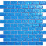 Blue 2 Glass Pool Tile 1" x 2"