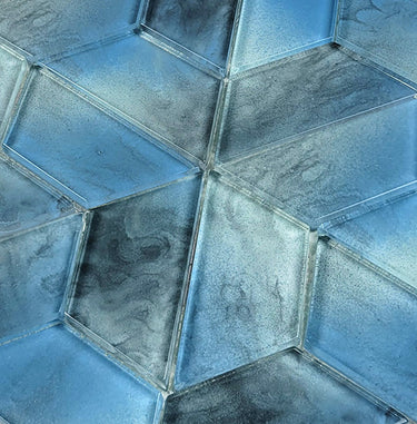 Morning Fog Glass Pool Tile 2" x 4"
