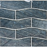 Silver Reef Waterline Glass Pool Tile 1" x 4"