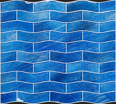 Starlight Bay Field Glass Pool Tile 1" x 4"