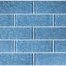Steel Blue Glass Pool Tile 2" x 6"