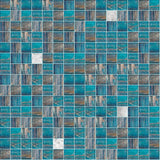 Shaggy Glass Pool Tile 3/4 x 3/4 Mosaic