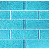 Turquoise Glass Pool Tile 2" x 6"