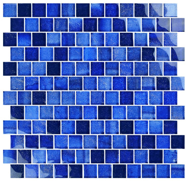 Deep Sea 1 Glass Pool Tile 1" x 1" - PoolTile.net