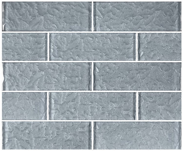 Gray Glass Pool Tile 2" x 6" - PoolTile.net