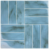 Metro Blue Glass Pool Tile 2" x 6" - PoolTile.net