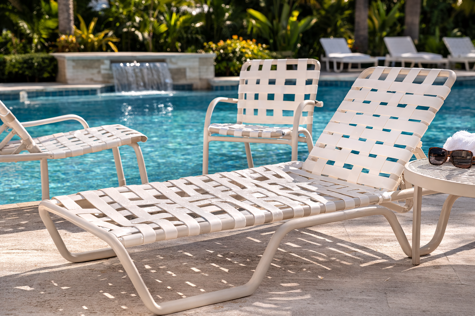 How to Replace Vinyl Straps on Pool Furniture