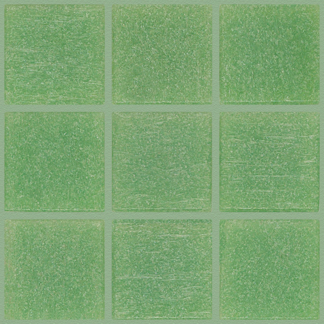 101 Green Glass Pool Tile 3/4" x 3/4" Mosaic