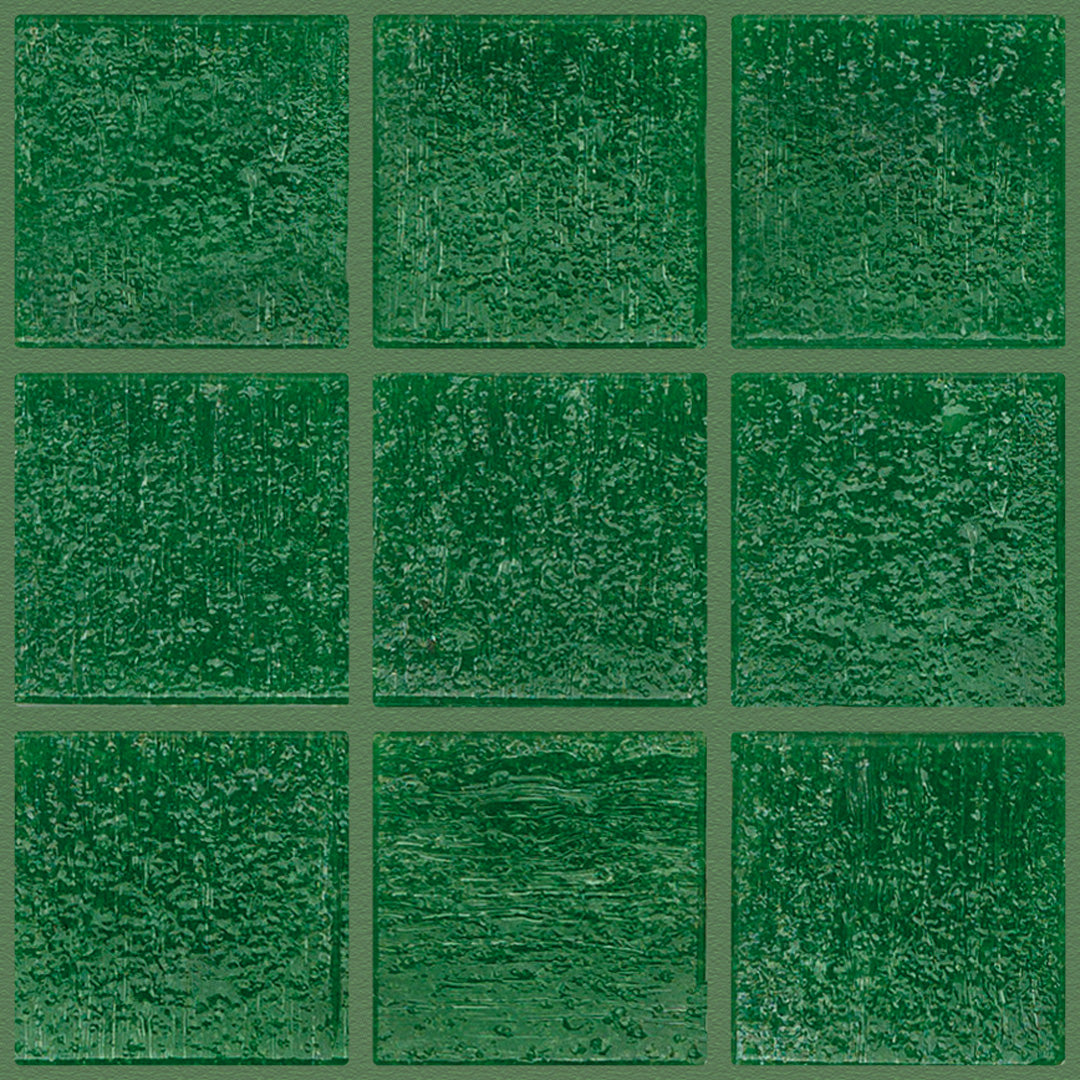 104 Green Glass Pool Tile 3/4" x 3/4" Mosaic
