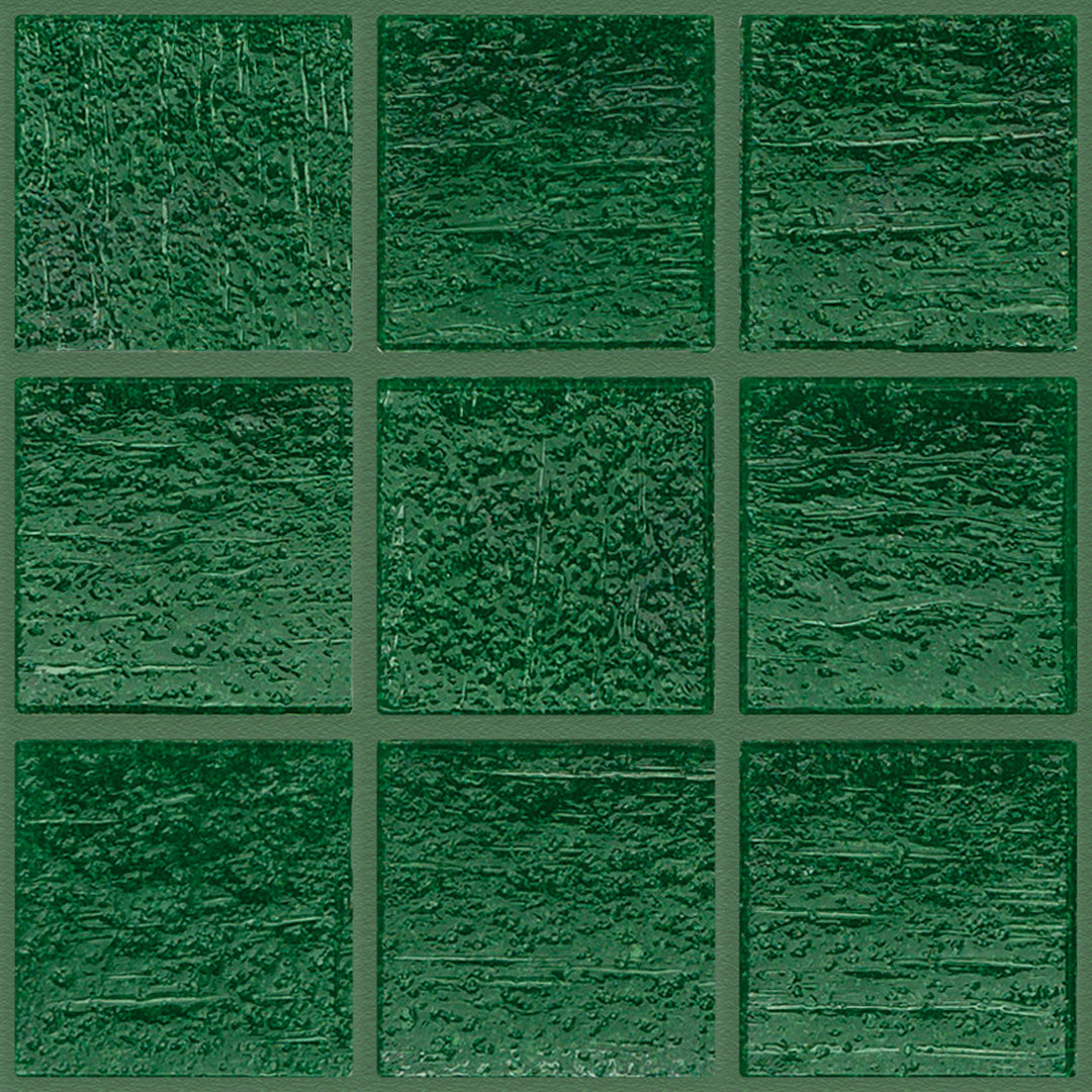 105 Green Glass Pool Tile 3/4" x 3/4" Mosaic