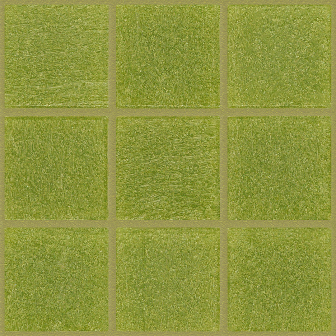 109 Green Glass Pool Tile 3/4" x 3/4" Mosaic