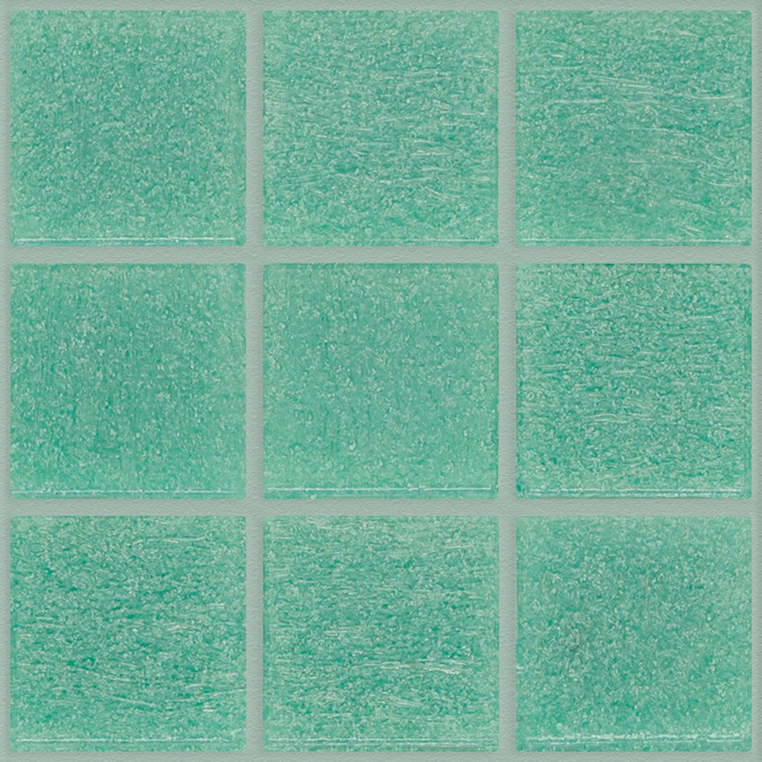111 Green Glass Pool Tile 3/4" x 3/4" Mosaic