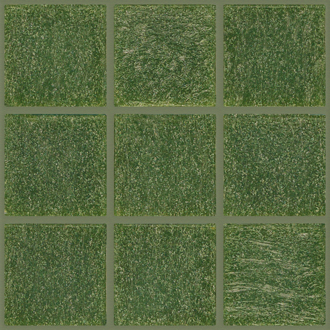 119 Green Glass Pool Tile 3/4" x 3/4" Mosaic