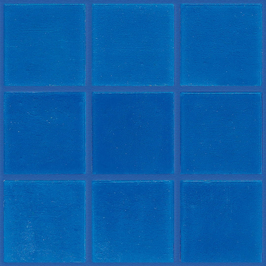 129 Blue Glass Pool Tile 3/4" x 3/4" Mosaic