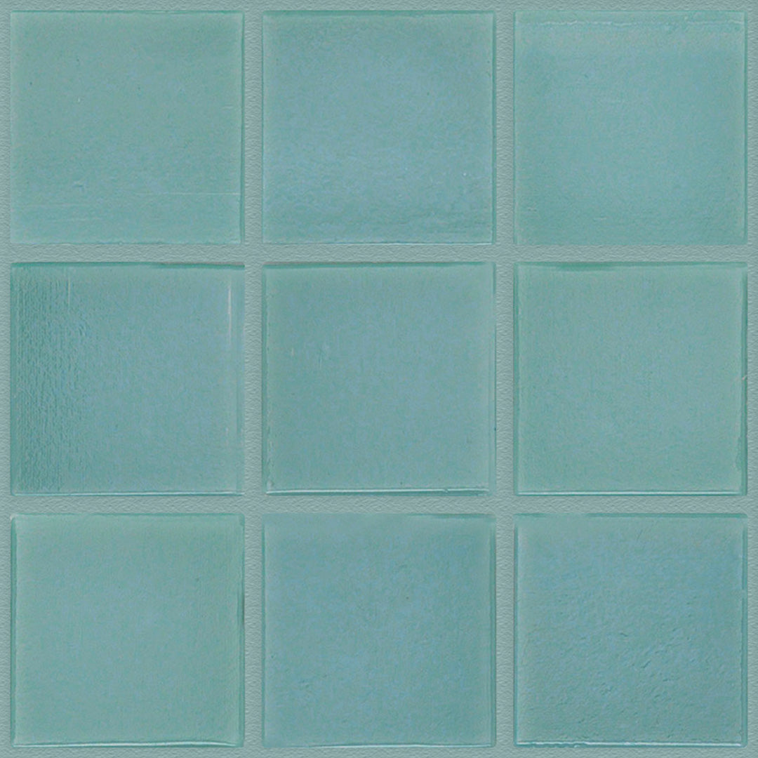 143 Green Glass Pool Tile 3/4" x 3/4" Mosaic