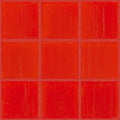 205 Red Glass Pool Tile 3/4" x 3/4" Mosaic