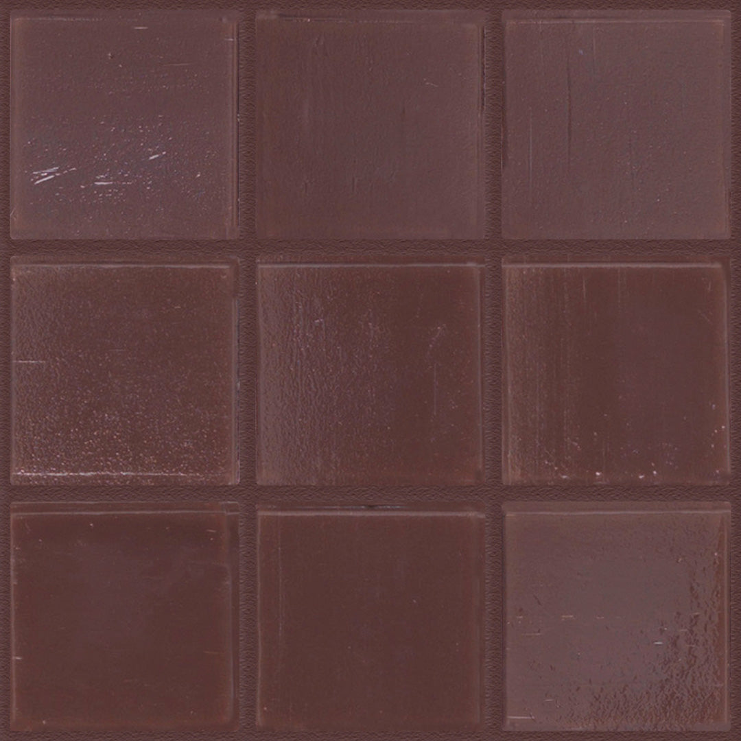 209 Maroon Glass Pool Tile 3/4" x 3/4" Mosaic