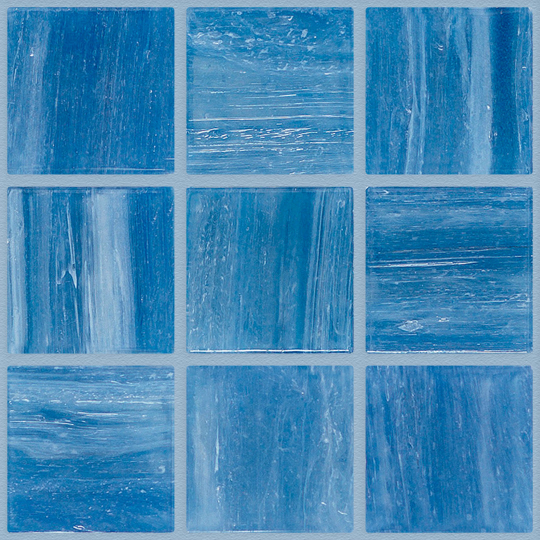 225 Blue Pool Tile 3/4" x 3/4" Mosaic