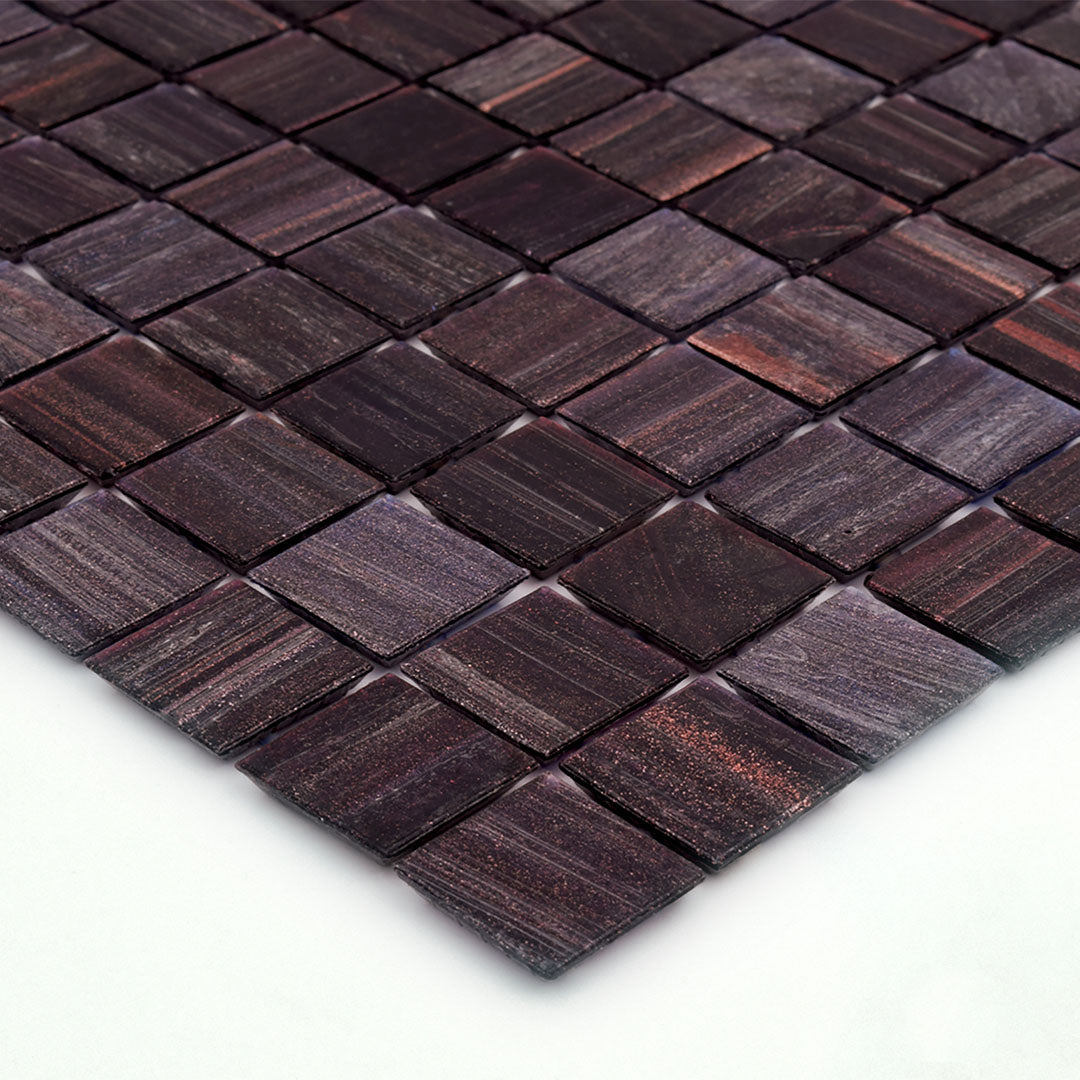 228 Dark Brown Pool Tile 3/4" x 3/4" Mosaic