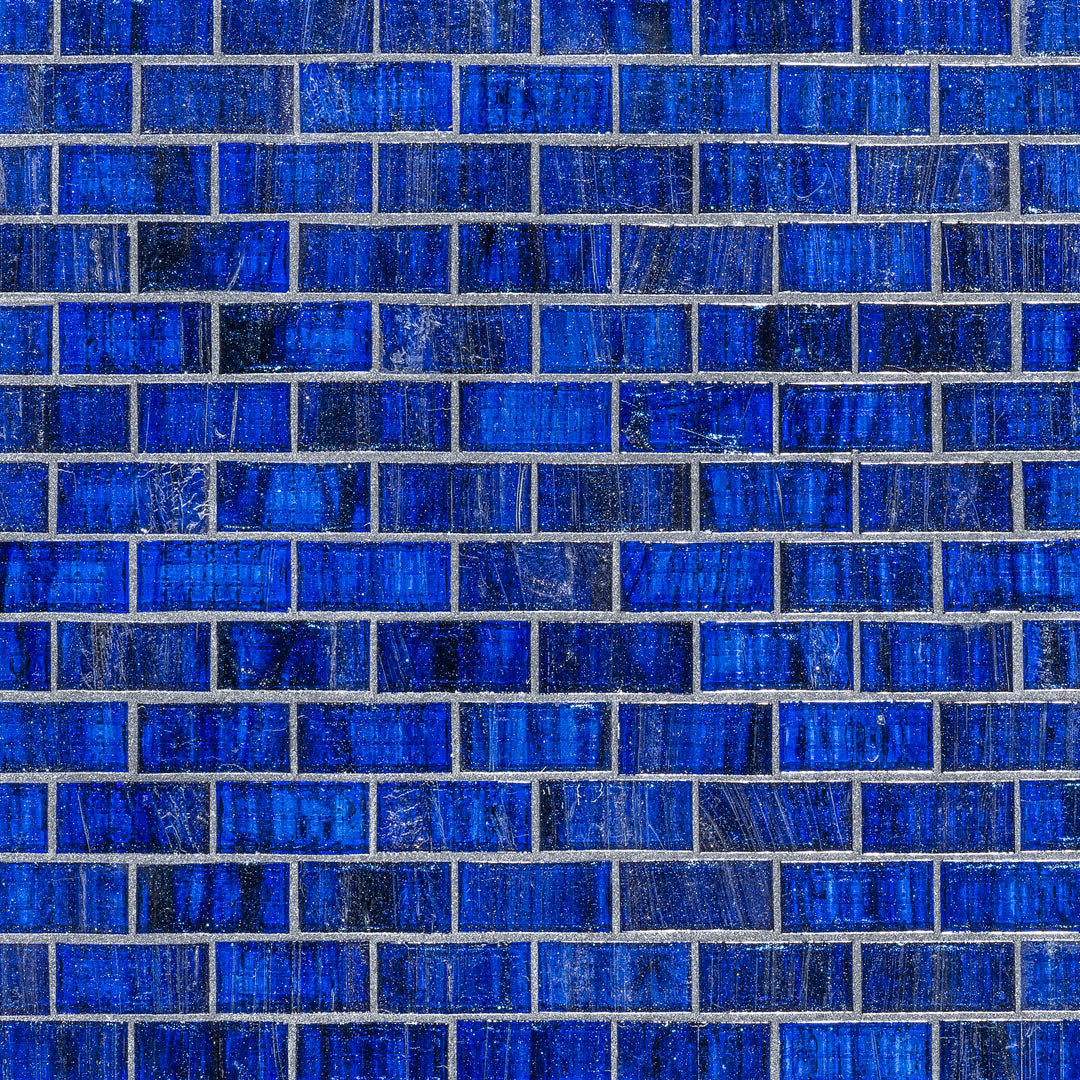 239R Sapphire 3/4" x 1-1/2" Glass Pool Tile Mosaic