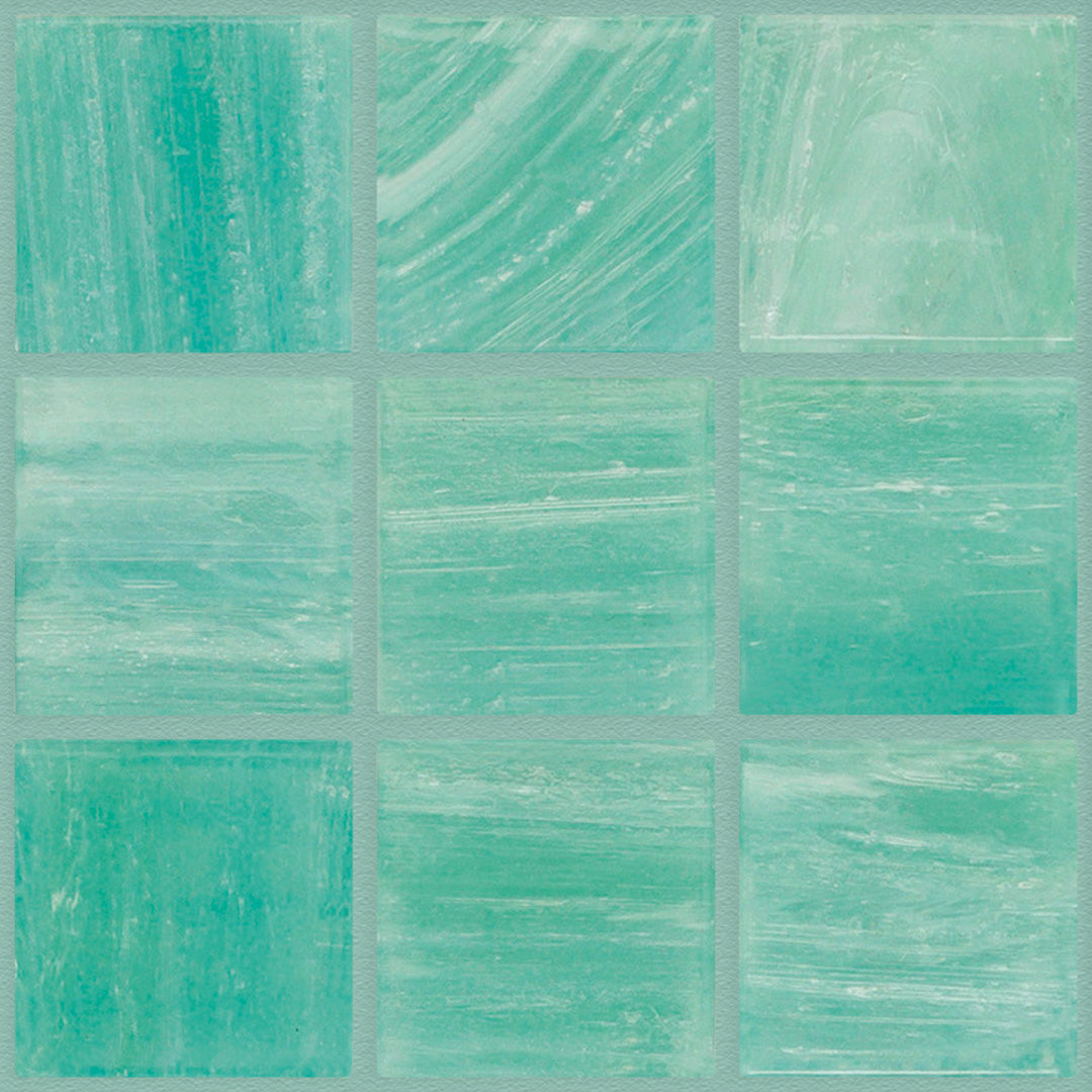 247 Green Pool Tile 3/4" x 3/4" Mosaic