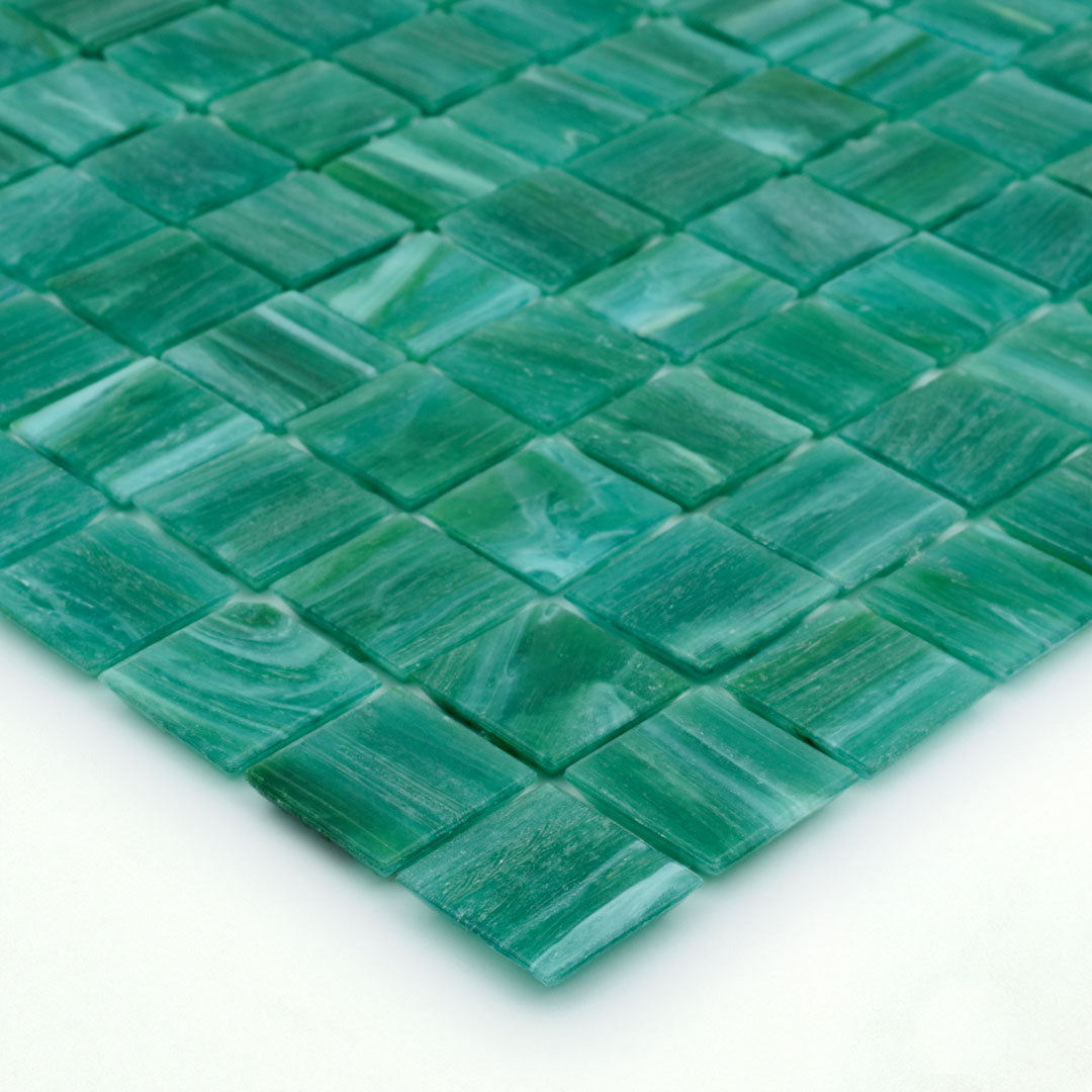 253 Green Pool Tile 3/4" x 3/4" Mosaic