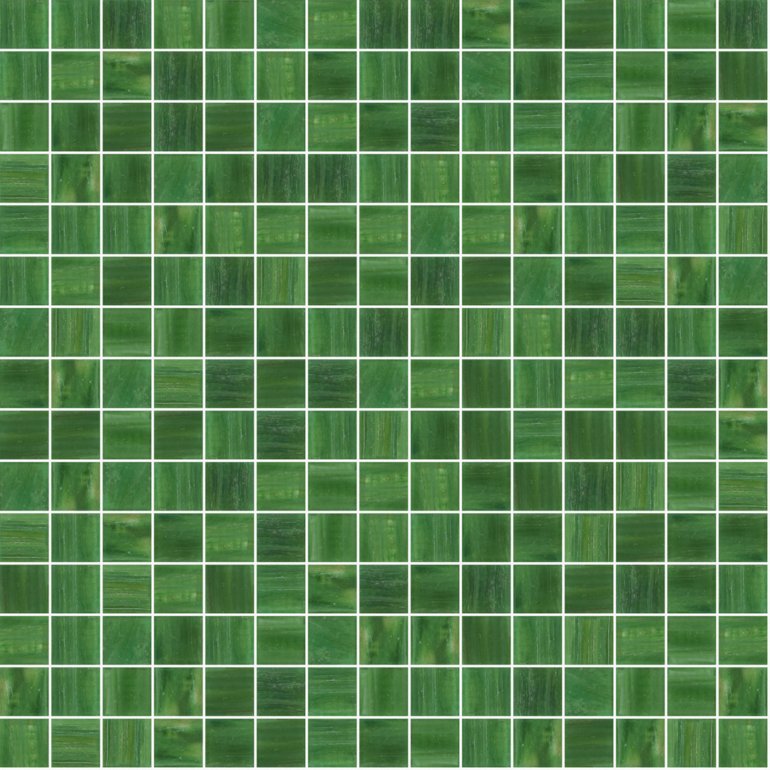 259 Green Pool Tile 3/4" x 3/4" Mosaic