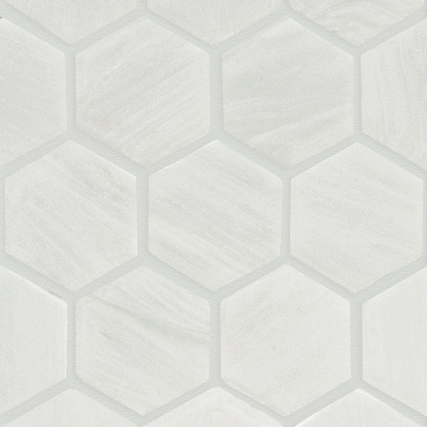 280H Snowflake 1-3/16" x 1-3/8" Glass Pool Tile Mosaic