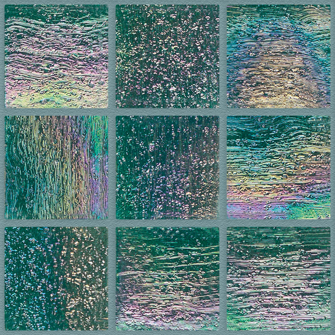 713 Green Glass Pool Tile 3/4" x 3/4" Mosaic