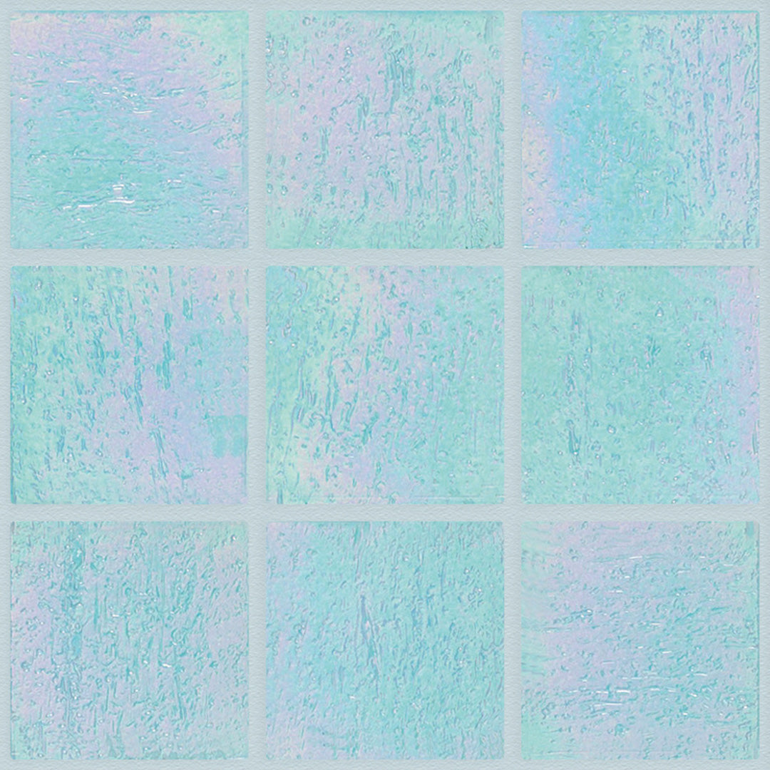 720 Blue Glass Pool Tile 3/4" x 3/4" Mosaic