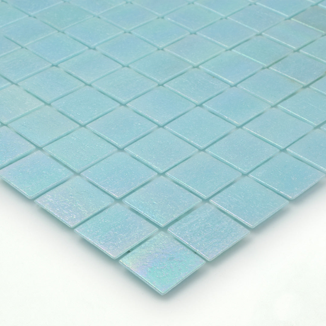 720 Blue Glass Pool Tile 3/4" x 3/4" Mosaic