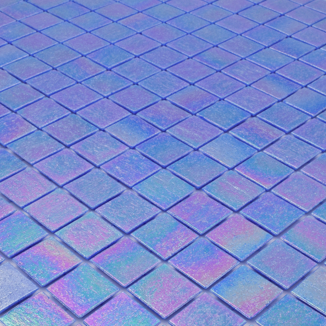 730 Purple Glass Pool Tile 3/4" x 3/4" Mosaic
