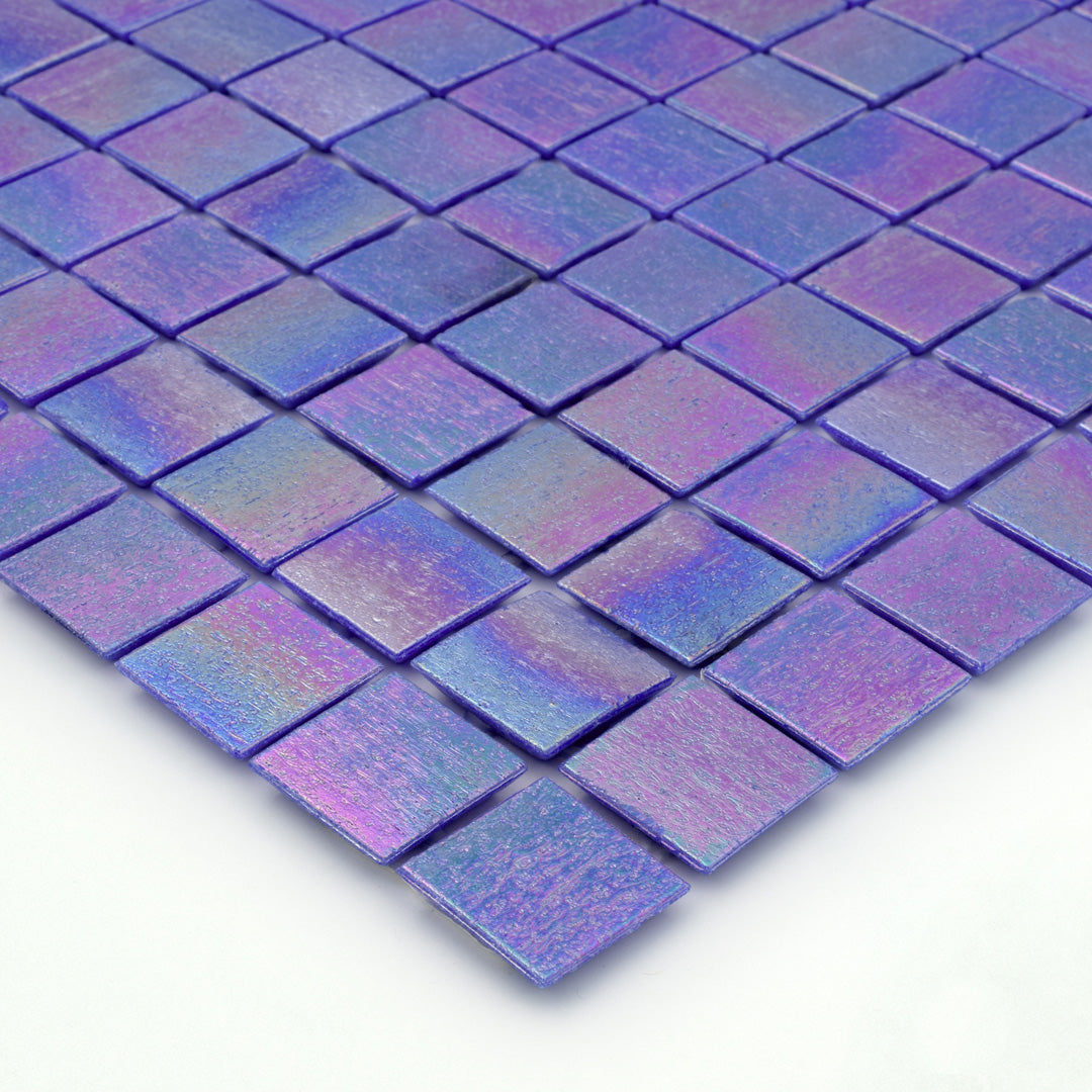 732 Purple Glass Pool Tile 3/4" x 3/4" Mosaic