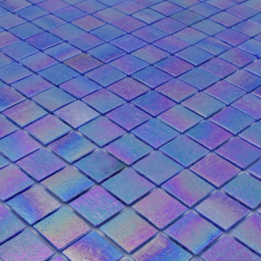 732 Purple Glass Pool Tile 3/4" x 3/4" Mosaic