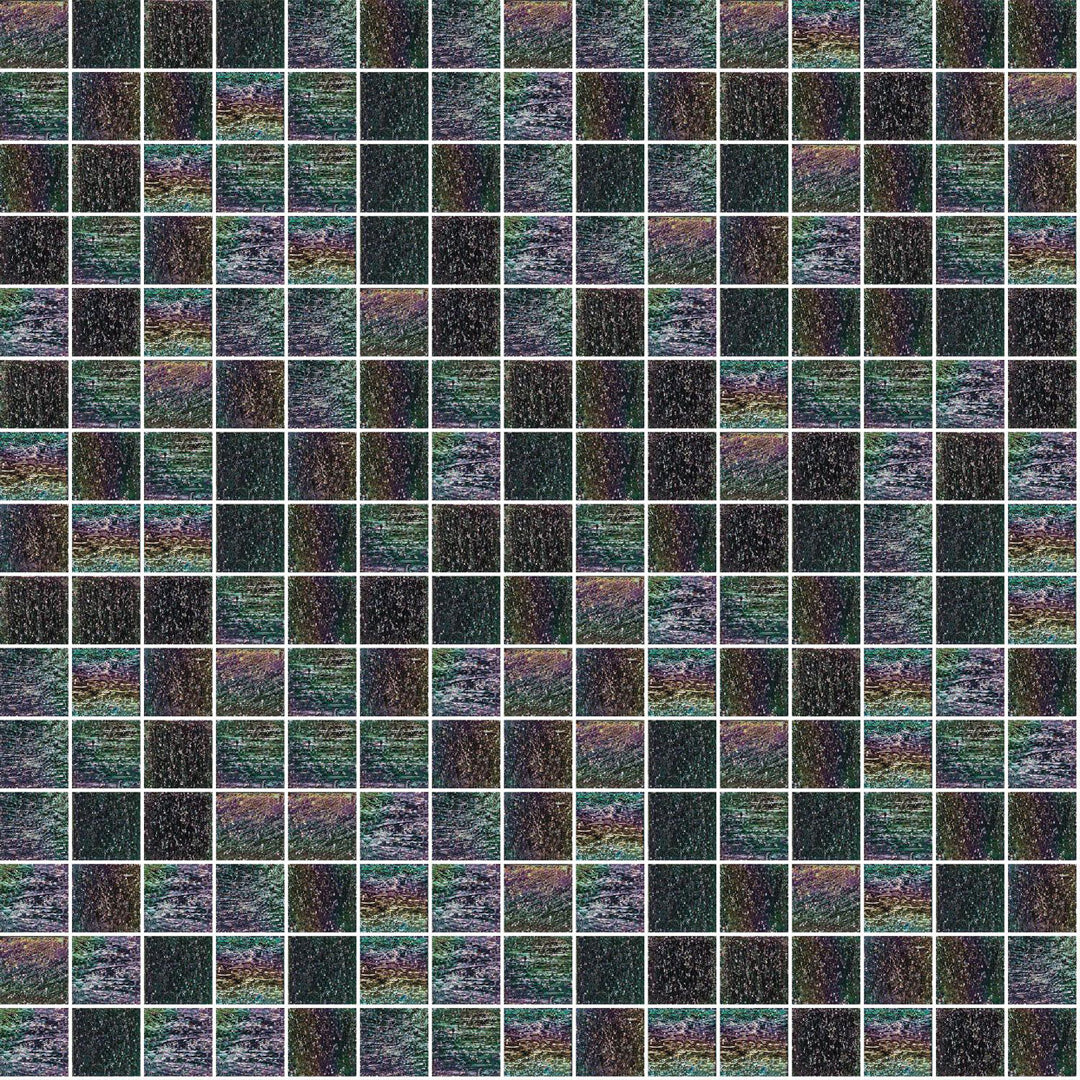755 Dark Glass Pool Tile 3/4" x 3/4" Mosaic
