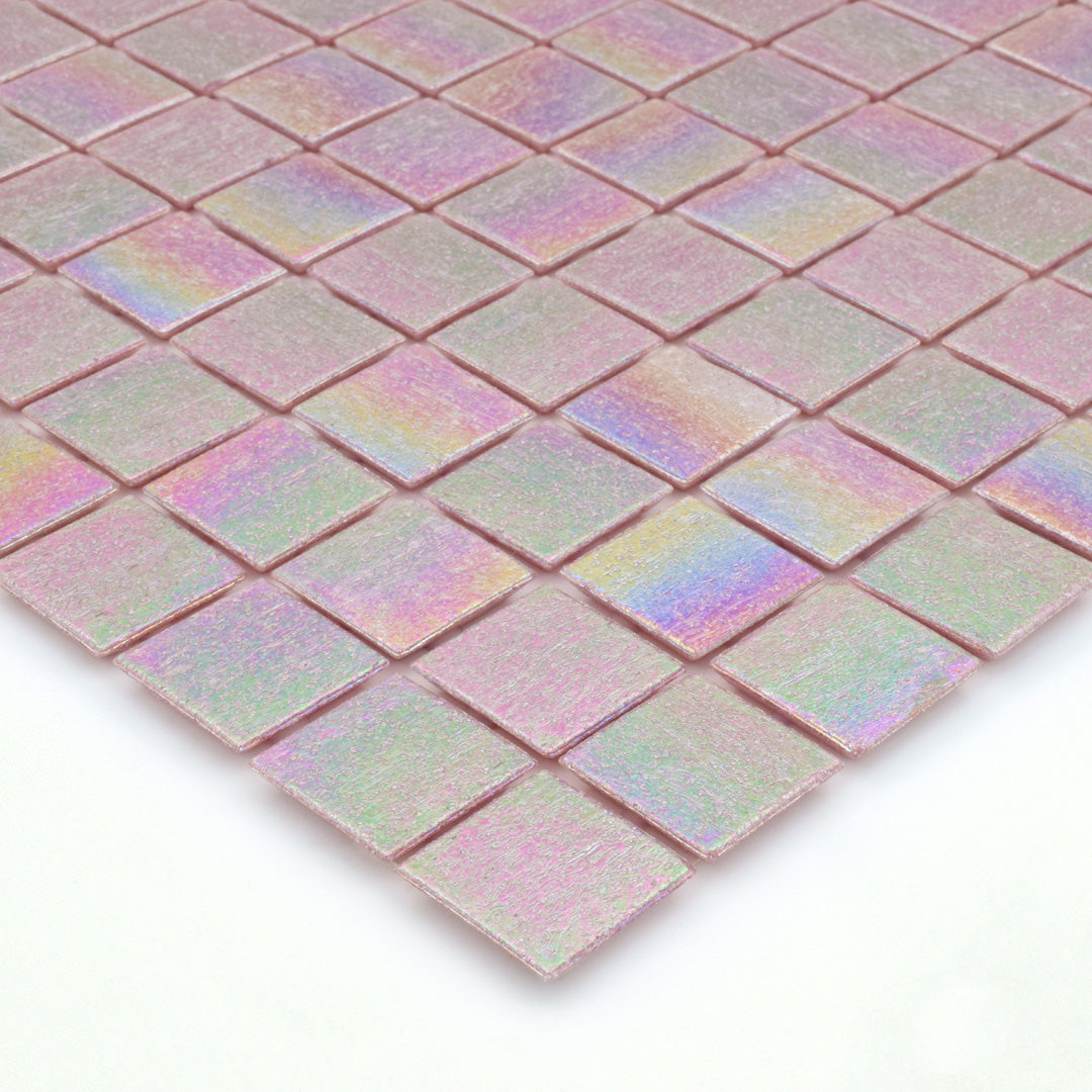767 Pink Glass Pool Tile 3/4" x 3/4" Mosaic