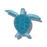 Loggerhead Turtle Aqua With Shadow Porcelain Pool Mosaic 21x26
