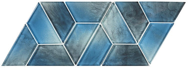 Morning Fog Glass Pool Tile 2" x 4"