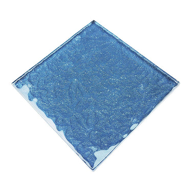 Steel Blue Glass Pool Tile 6" x 6"