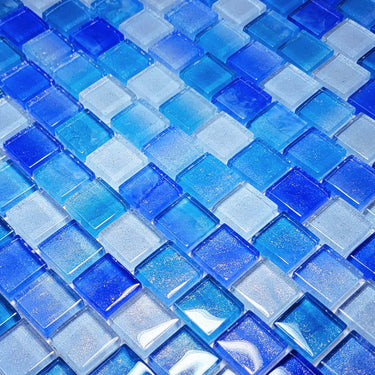 Surf 1 Glass Pool Tile 1" x 1"