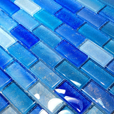 Surf 2 Glass Pool Tile 1" x 2"