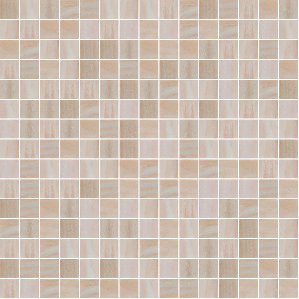 TREND Brillante 221 Rose Quartz Glass Pool Tile 3/4" x 3/4" Mosaic