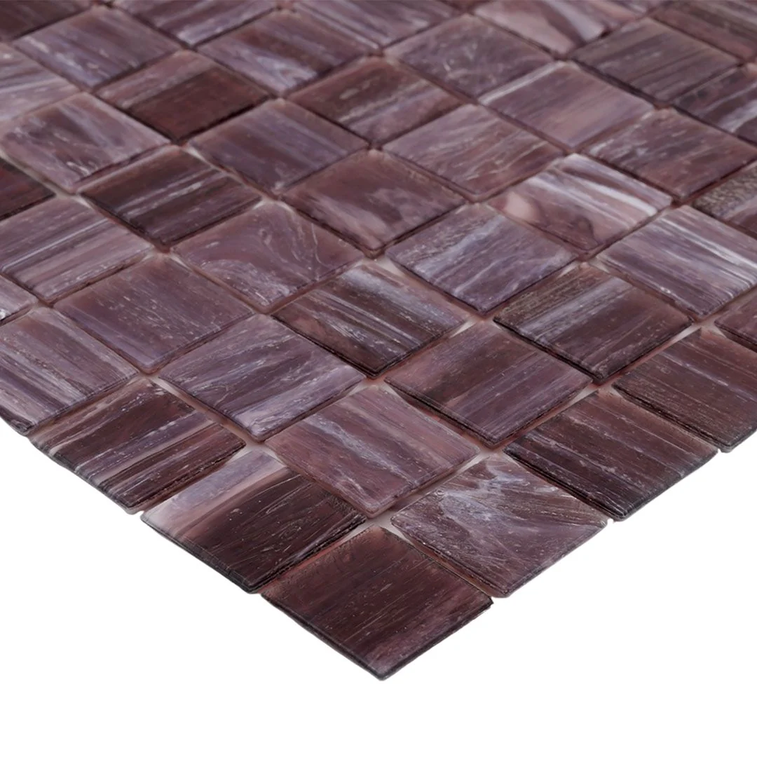 TREND Brillante 227 Mulberry Glass Pool Tile 3/4" x 3/4" Mosaic