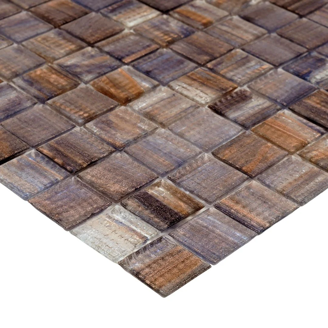 TREND Brillante 231 Sand Dunes Glass Pool Tile 3/4" x 3/4" Mosaic