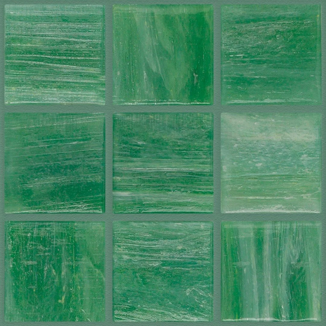 TREND Brillante 233 Forest Glass Pool Tile 3/4" x 3/4" Mosaic