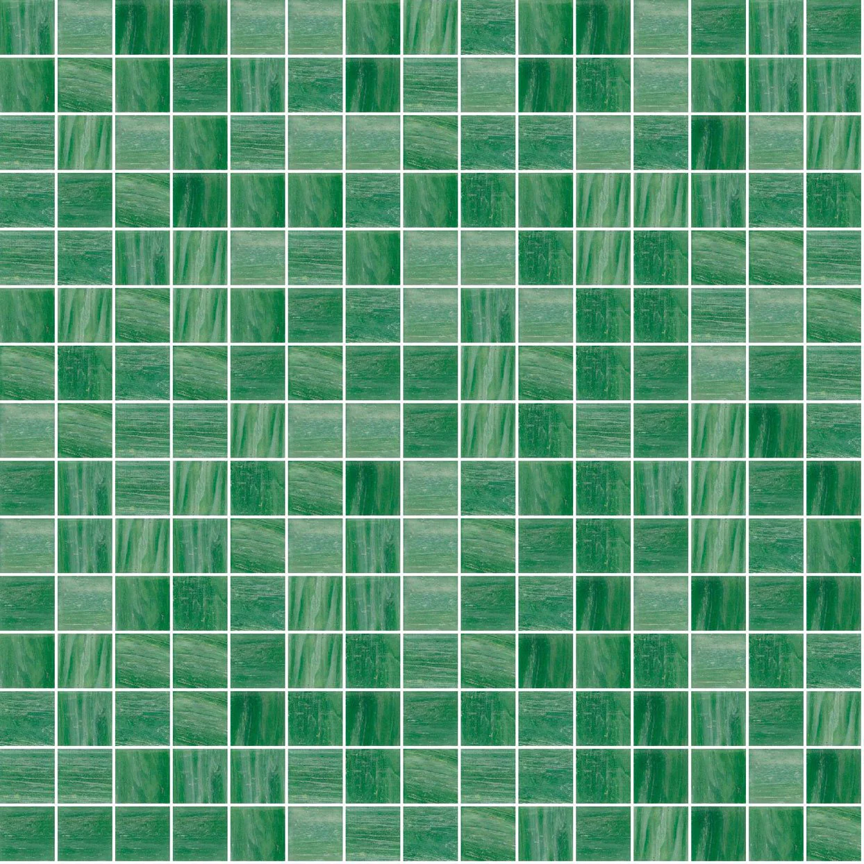 TREND Brillante 233 Forest Glass Pool Tile 3/4" x 3/4" Mosaic