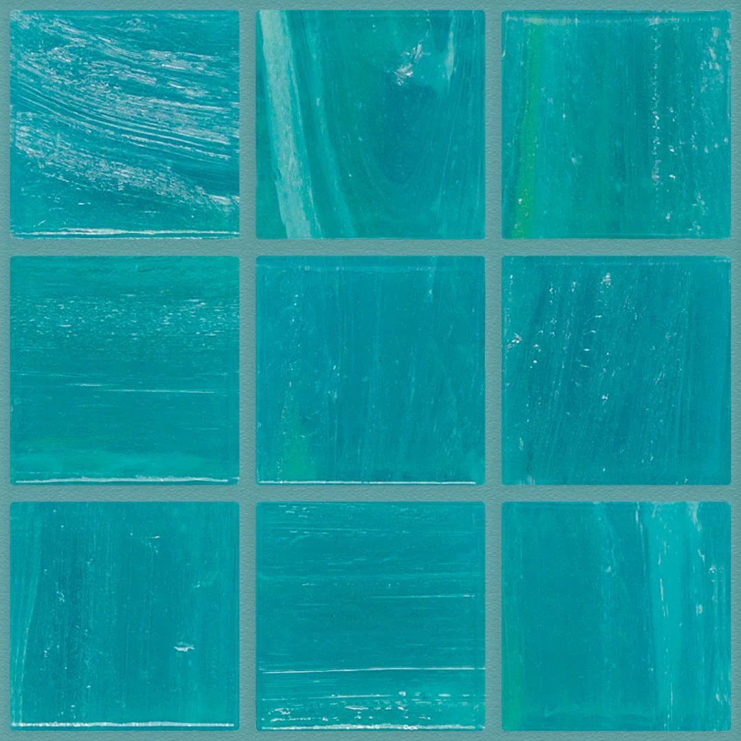 TREND Brillante 249 Amazonite Pool Tile 3/4" x 3/4" Mosaic
