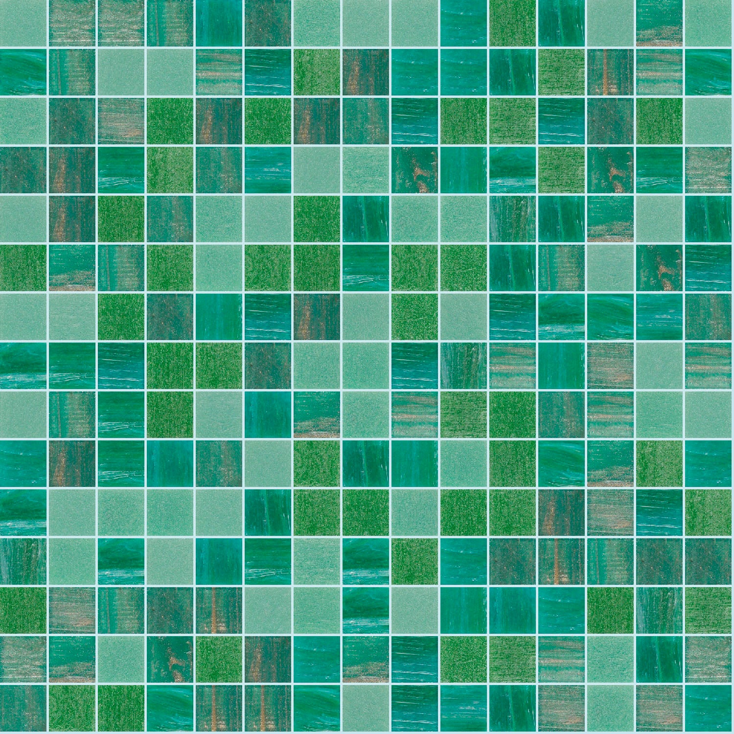 TREND Mixes Series Foliage Glass Pool Tile 3/4 x 3/4 Mosaic