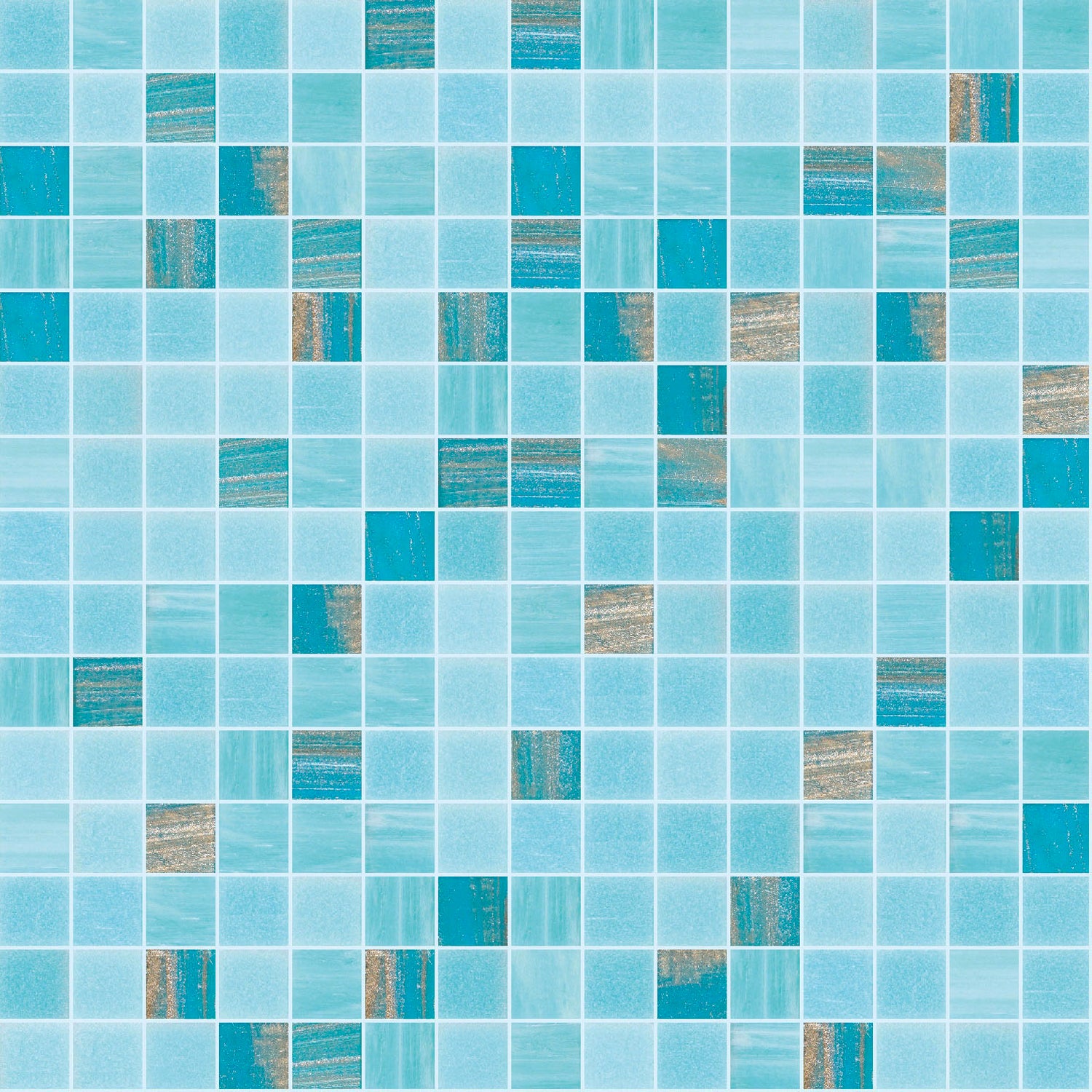 TREND Mixes Series Freshness Glass Pool Tile 3/4 x 3/4 Mosaic