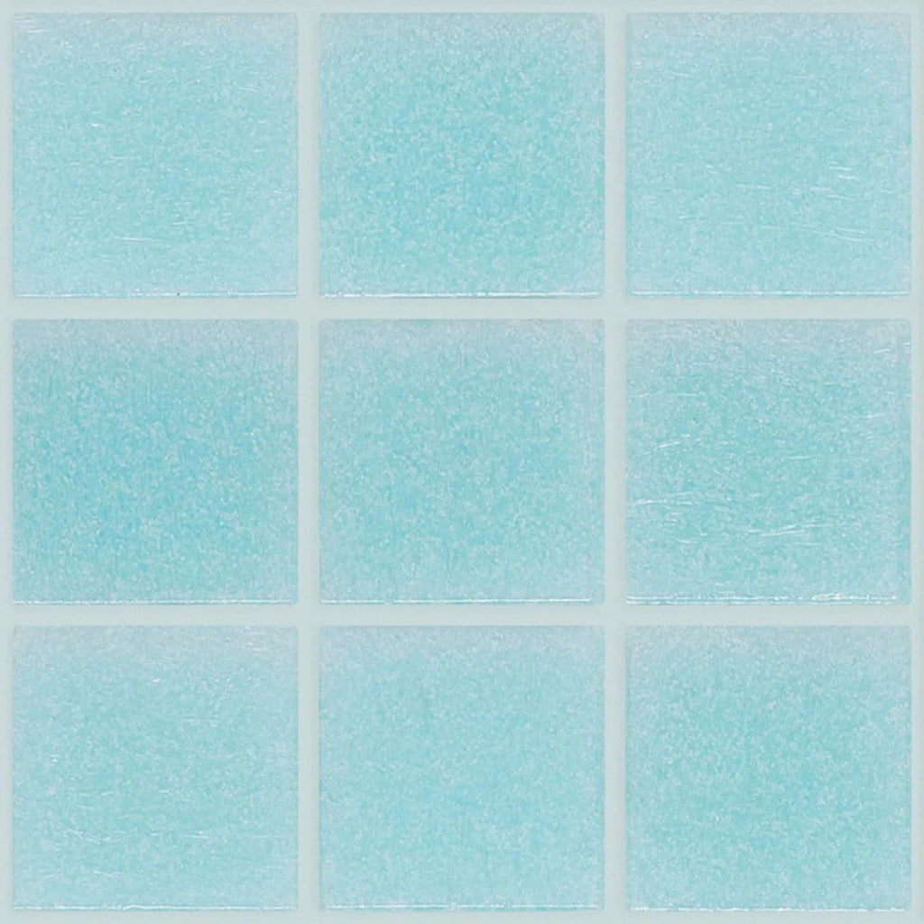 TREND Vitreo 120 Light Cyan Glass Pool Tile 3/4" x 3/4" Mosaic